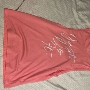 Nike Coral Tank Top with White Print